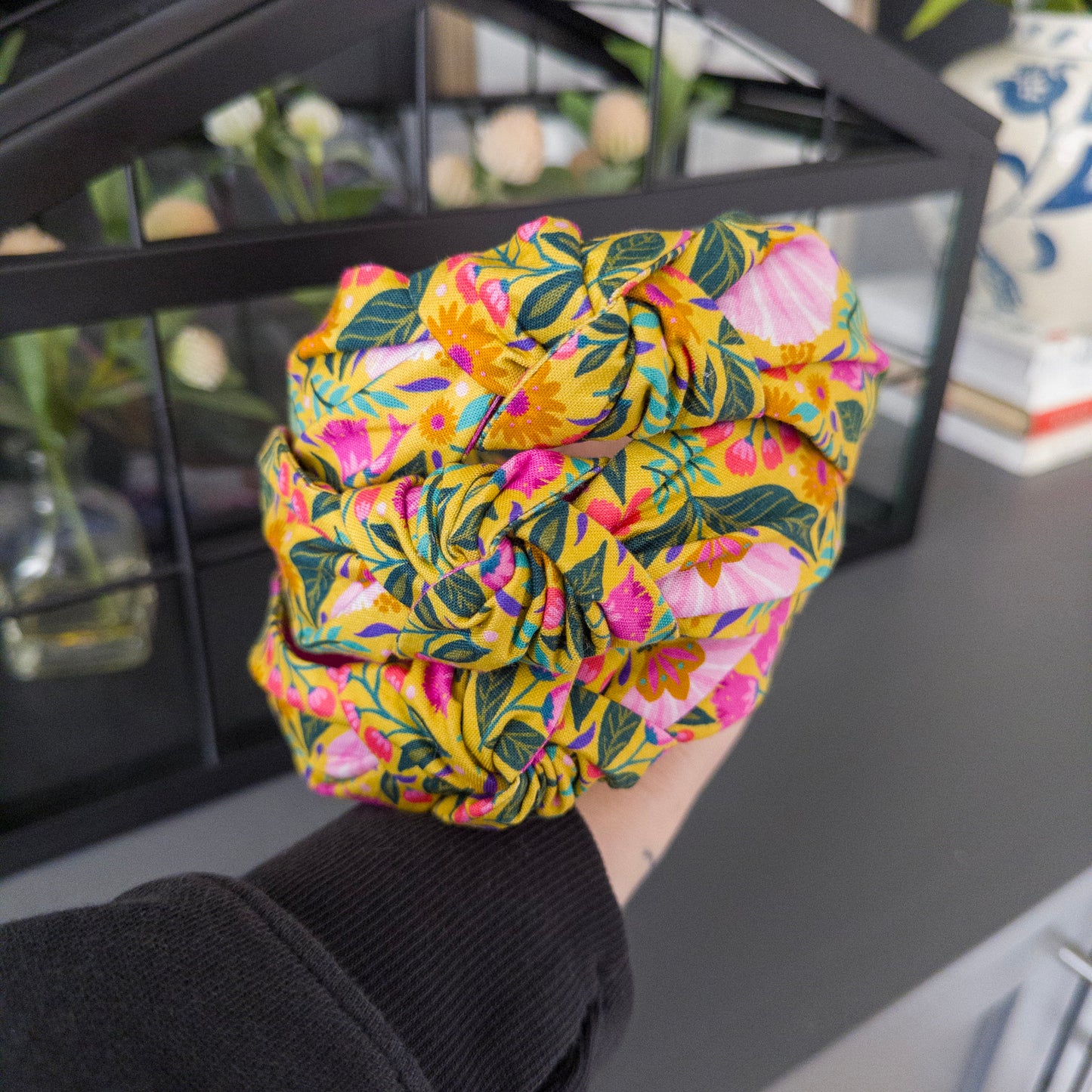 Bright Yellow Floral Headband