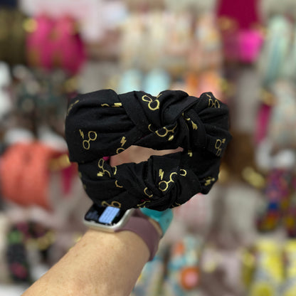 Black & Gold Harry Potter Theme Headband