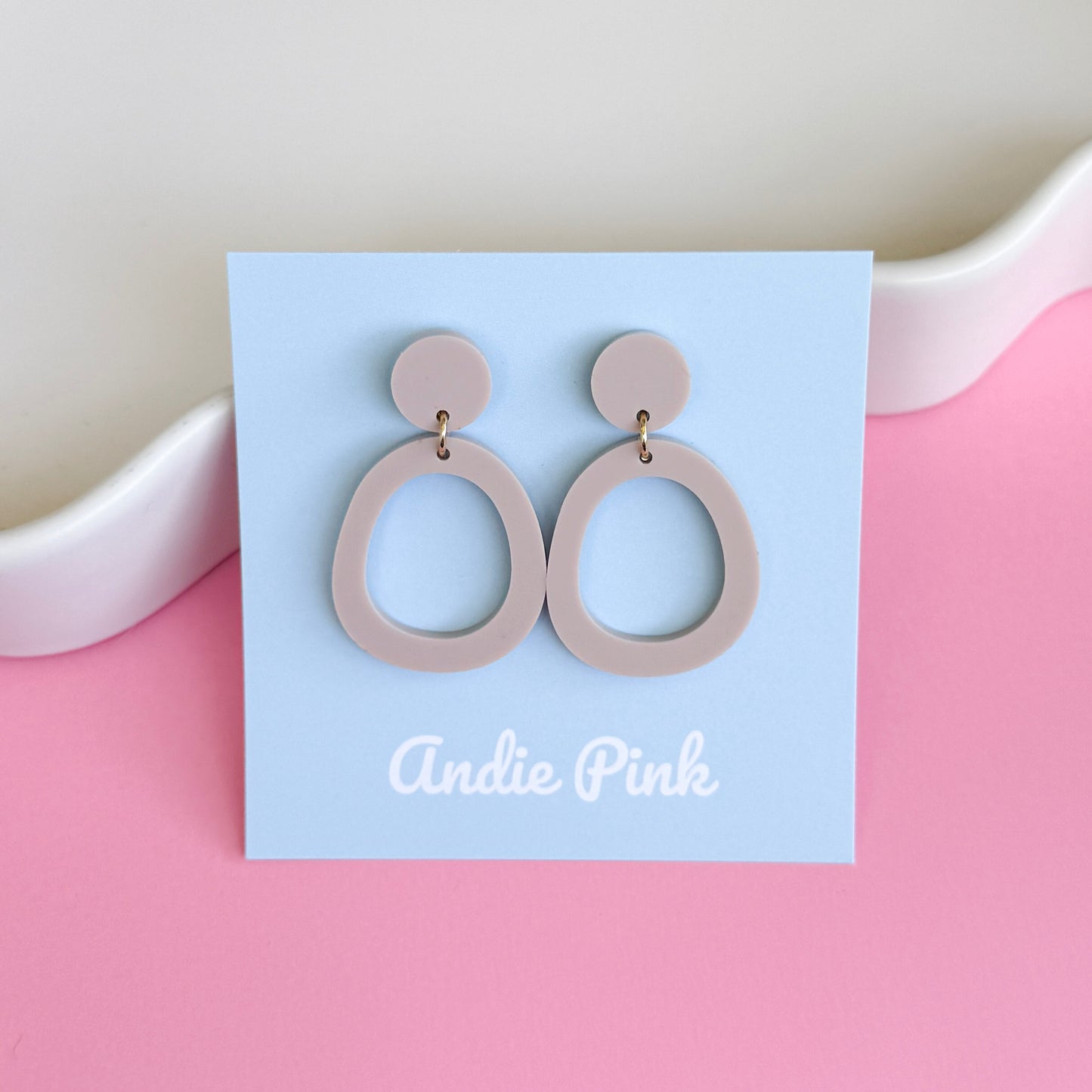 Beige Olivia Earrings