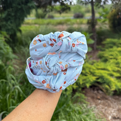 Light Blue Floral Headband
