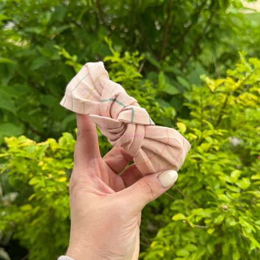 Light Pink & Colorful Stripe Headband