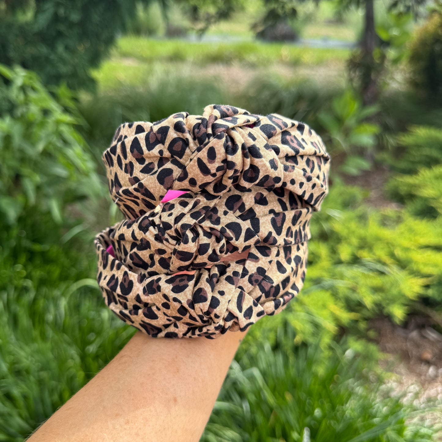 Classic Brown & Black Leopard Print Headband