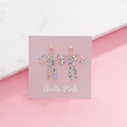 Funfetti Bow Earrings