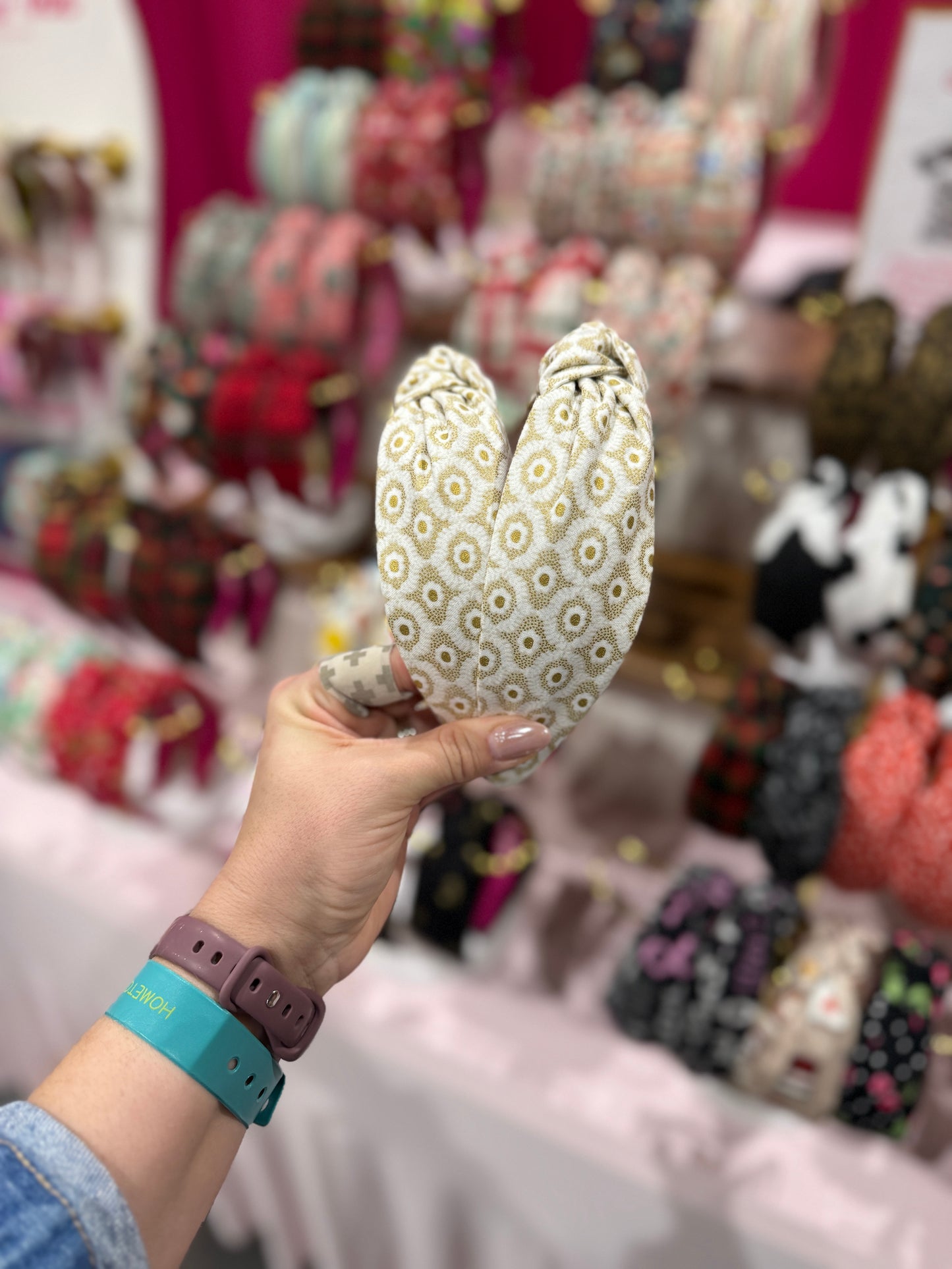 White & Gold Rifle Paper Co. Headband