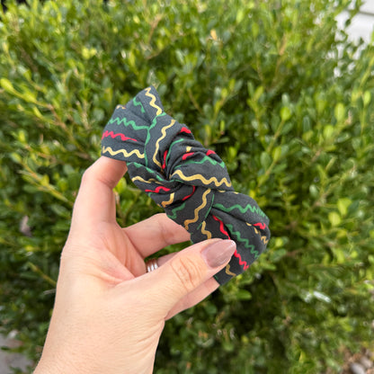 Christmas Ribbon Headband | Made with Rifle Paper Co. fabric