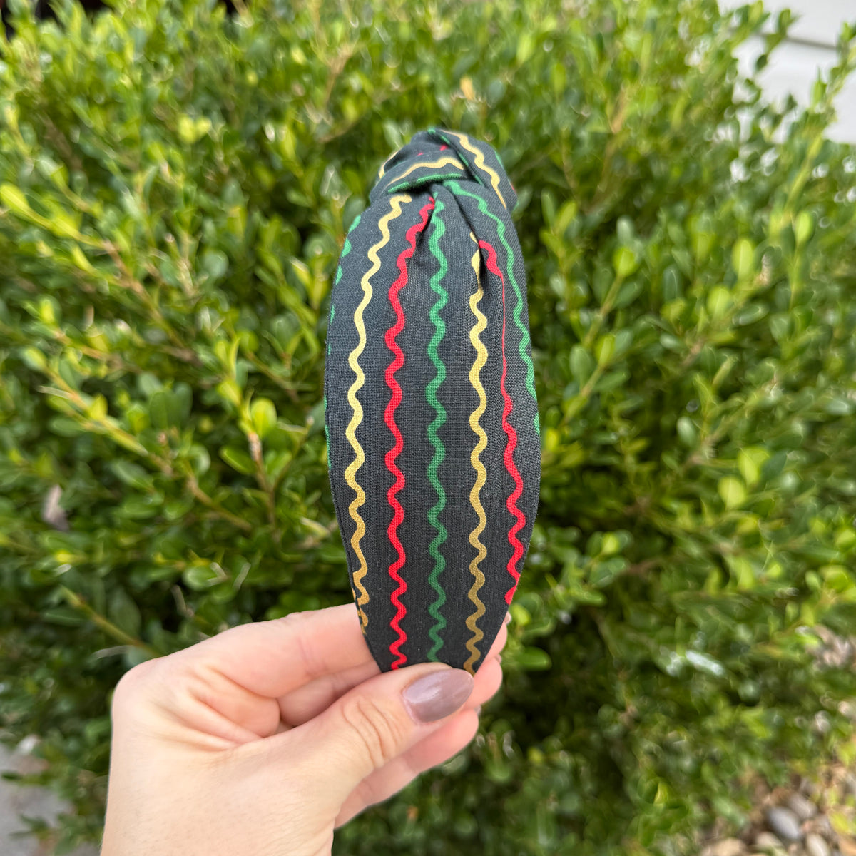 Christmas Ribbon Headband | Made with Rifle Paper Co. fabric