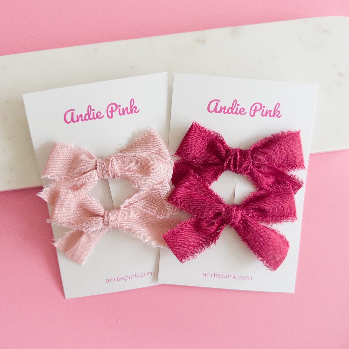 Red & Pink Piggy Bows