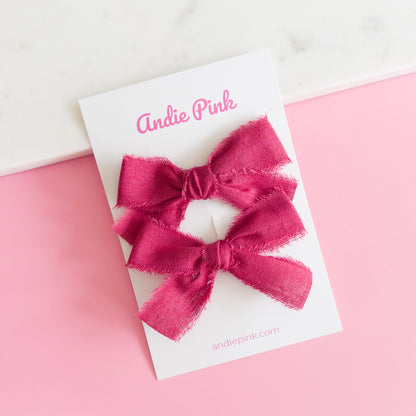 Red & Pink Piggy Bows