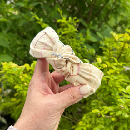 Beige & Colorful Stripe Headband