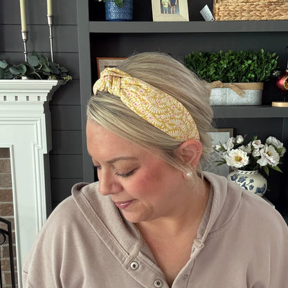 Yellow Floral Headband