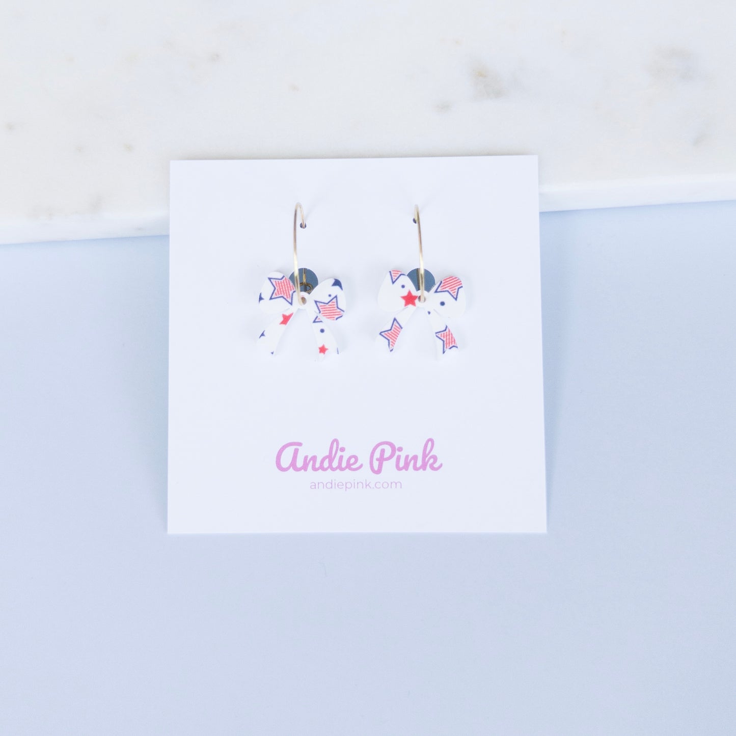 Small Bow Hoop Earrings  | 2 Style Options