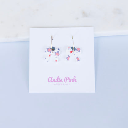 Small Bow Hoop Earrings  | 2 Style Options