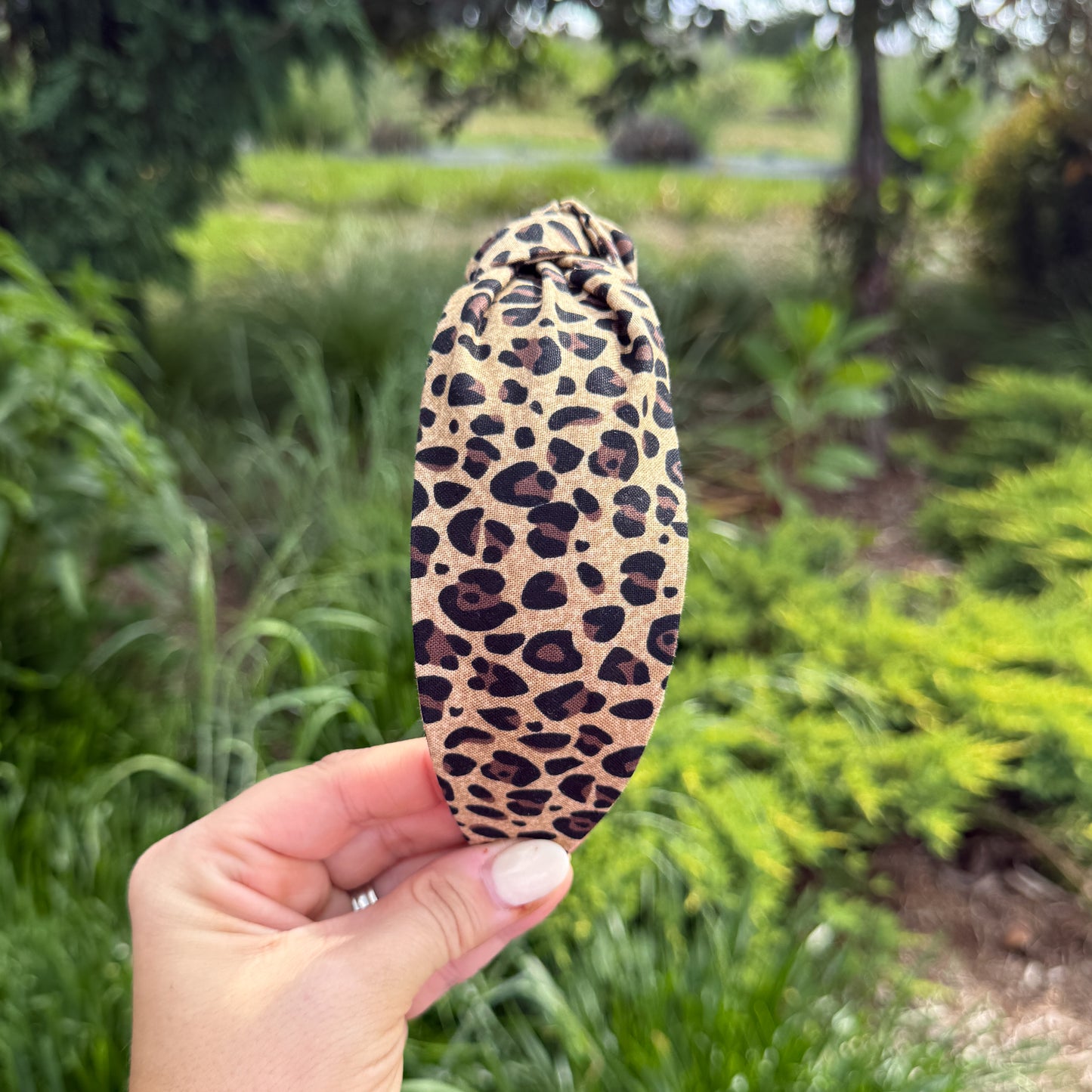 Classic Brown & Black Leopard Print Headband
