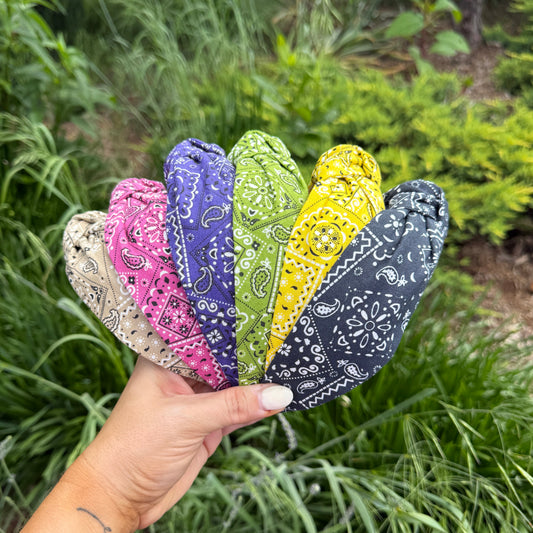 Bandana Theme Headbands | 6 Color Options