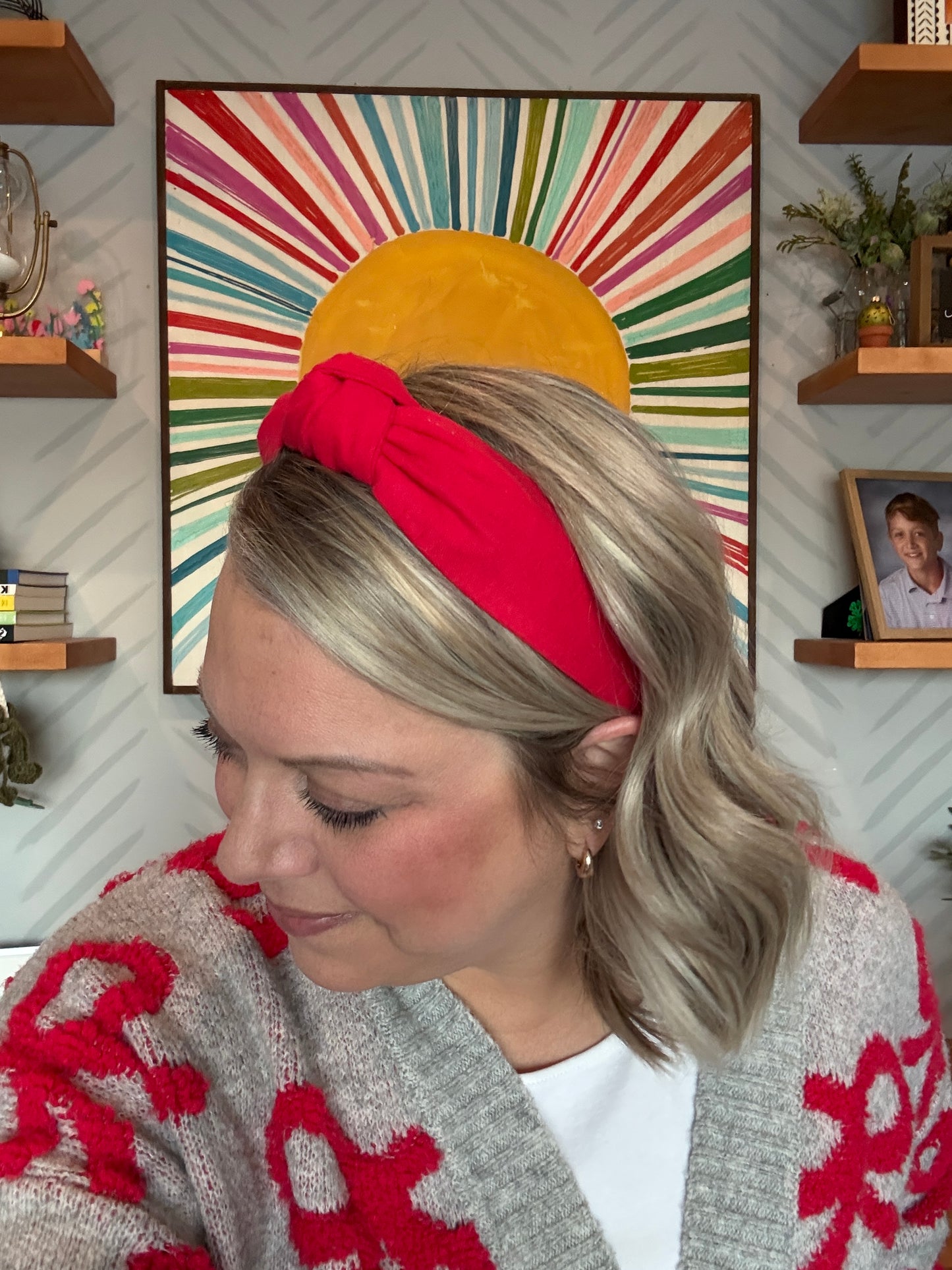 Solid Red Headband