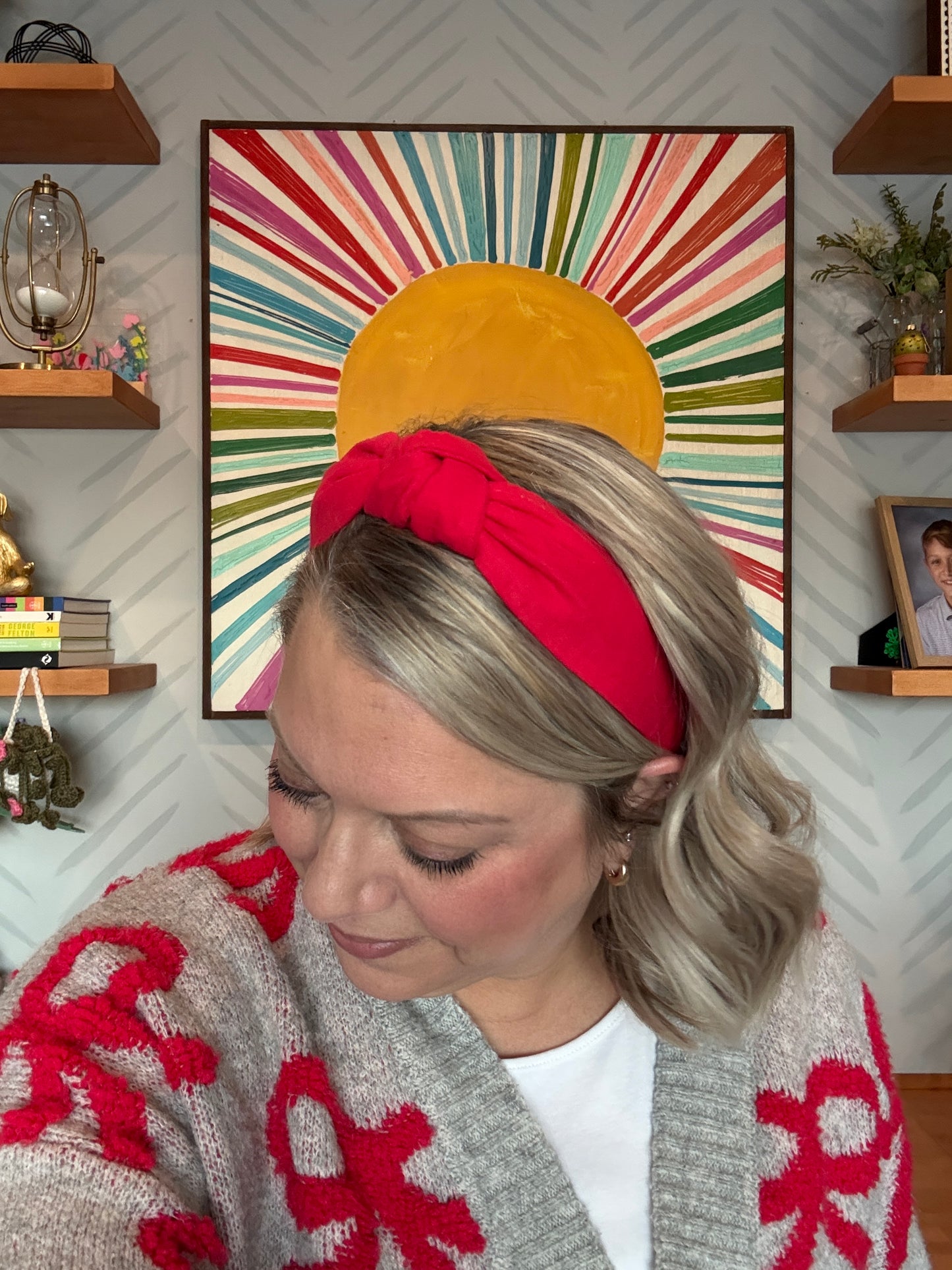 Solid Red Headband
