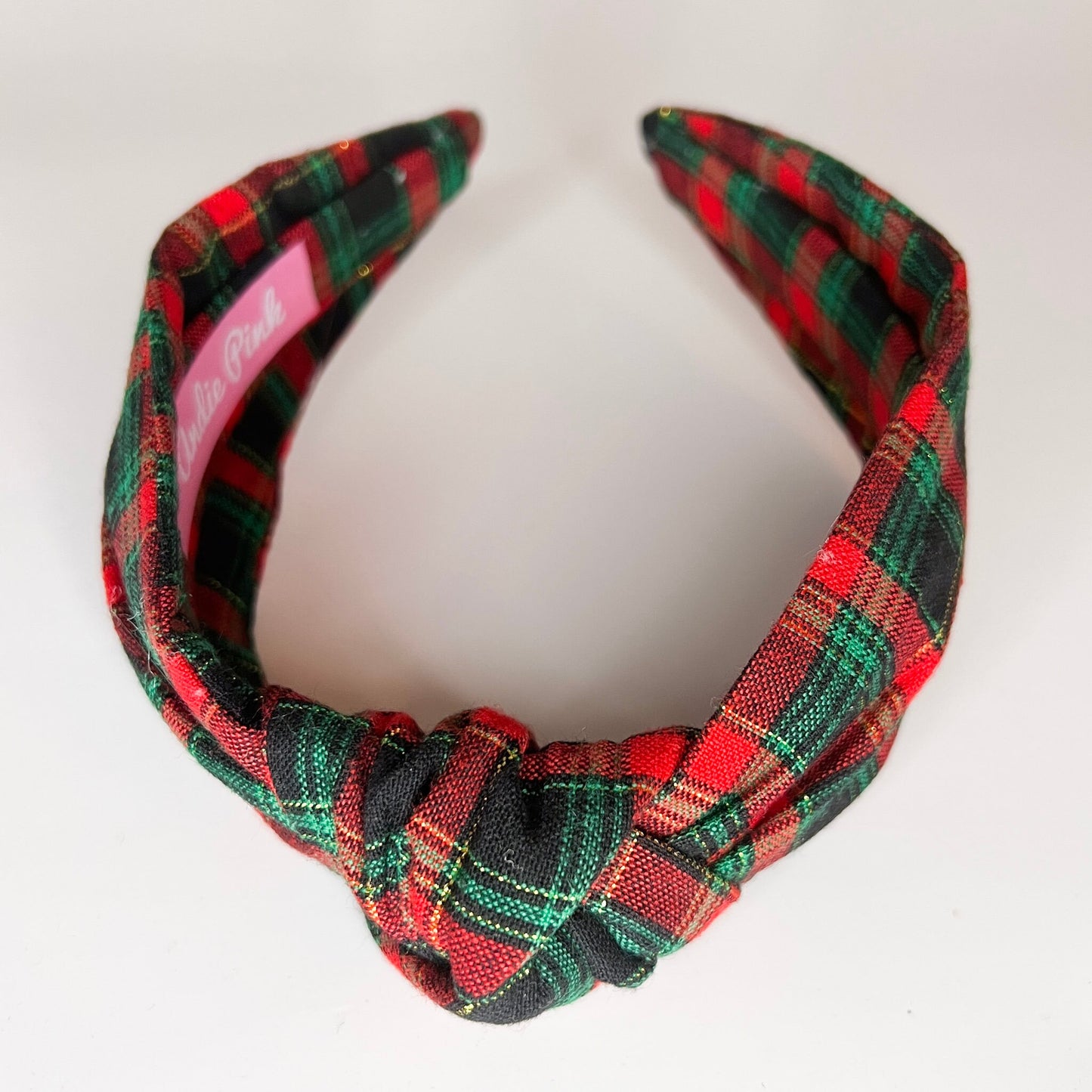 Red and Black Christmas Tartan Plaid Headband