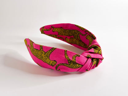 Hot Pink Jaguar Headband