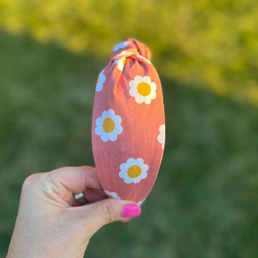 Boho Daisy Floral Headband
