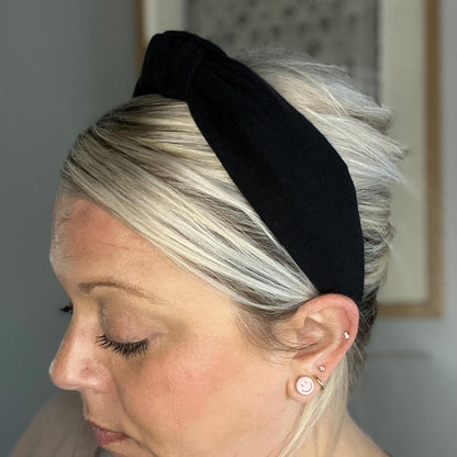 Solid Black Headband
