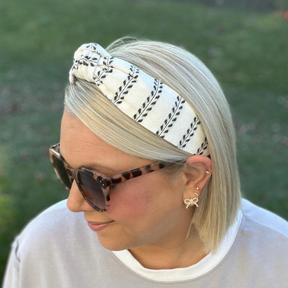 White & Black Headband