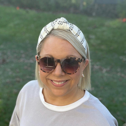 White & Black Headband
