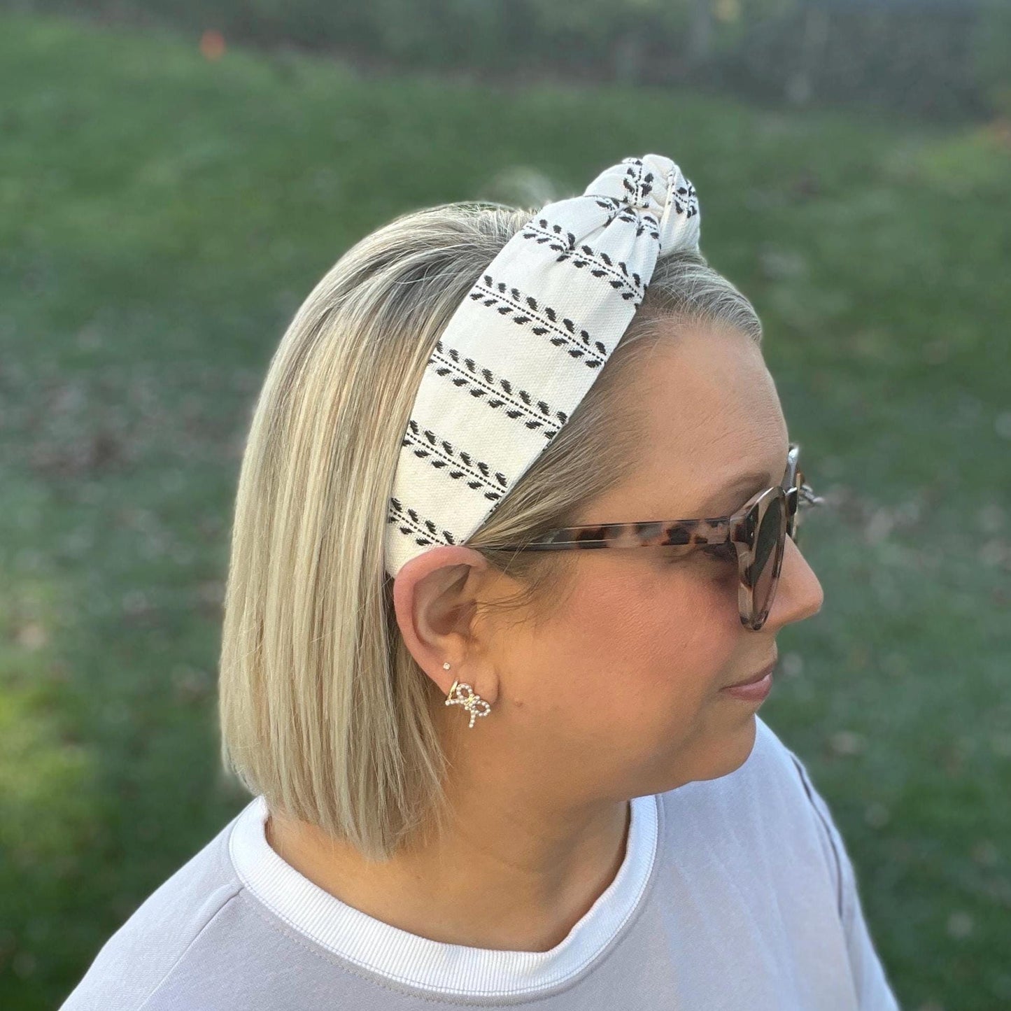 White & Black Headband