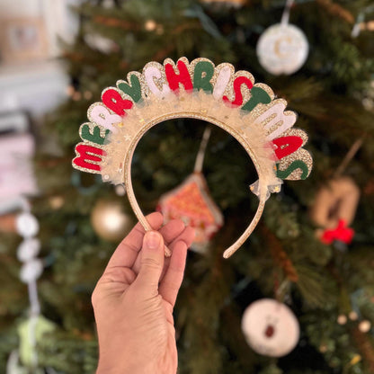 Merry Christmas Headband for Girls
