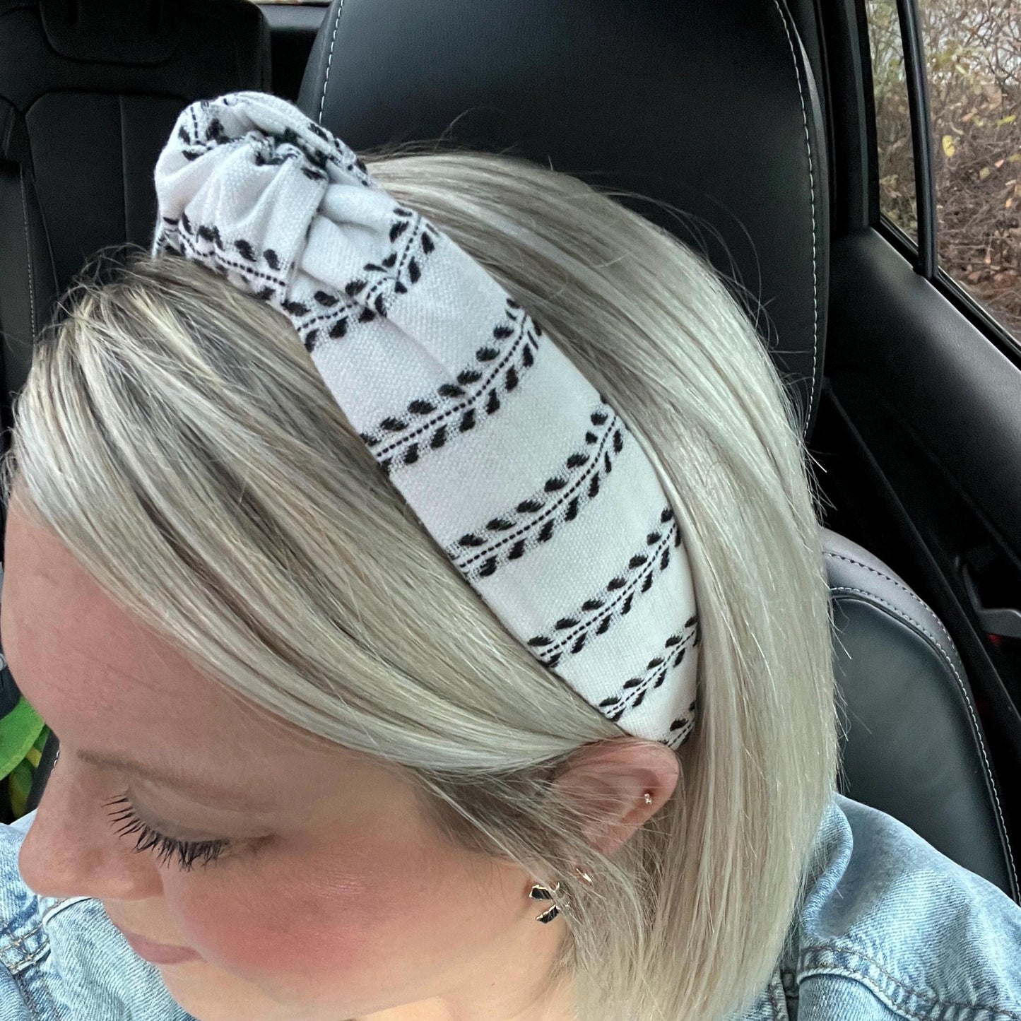 White & Black Headband