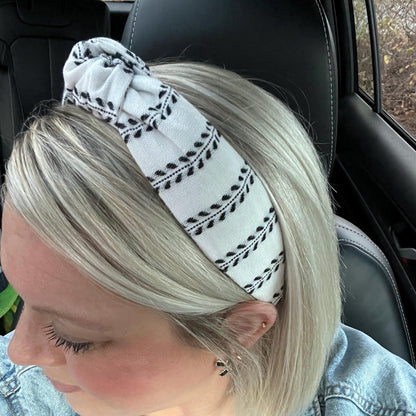 White & Black Headband