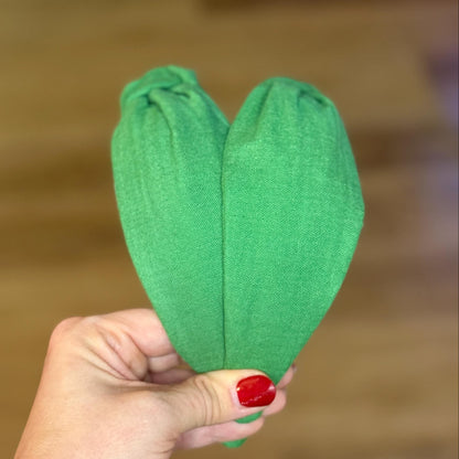 Green & Yellow Mustangs Embroidered Headband