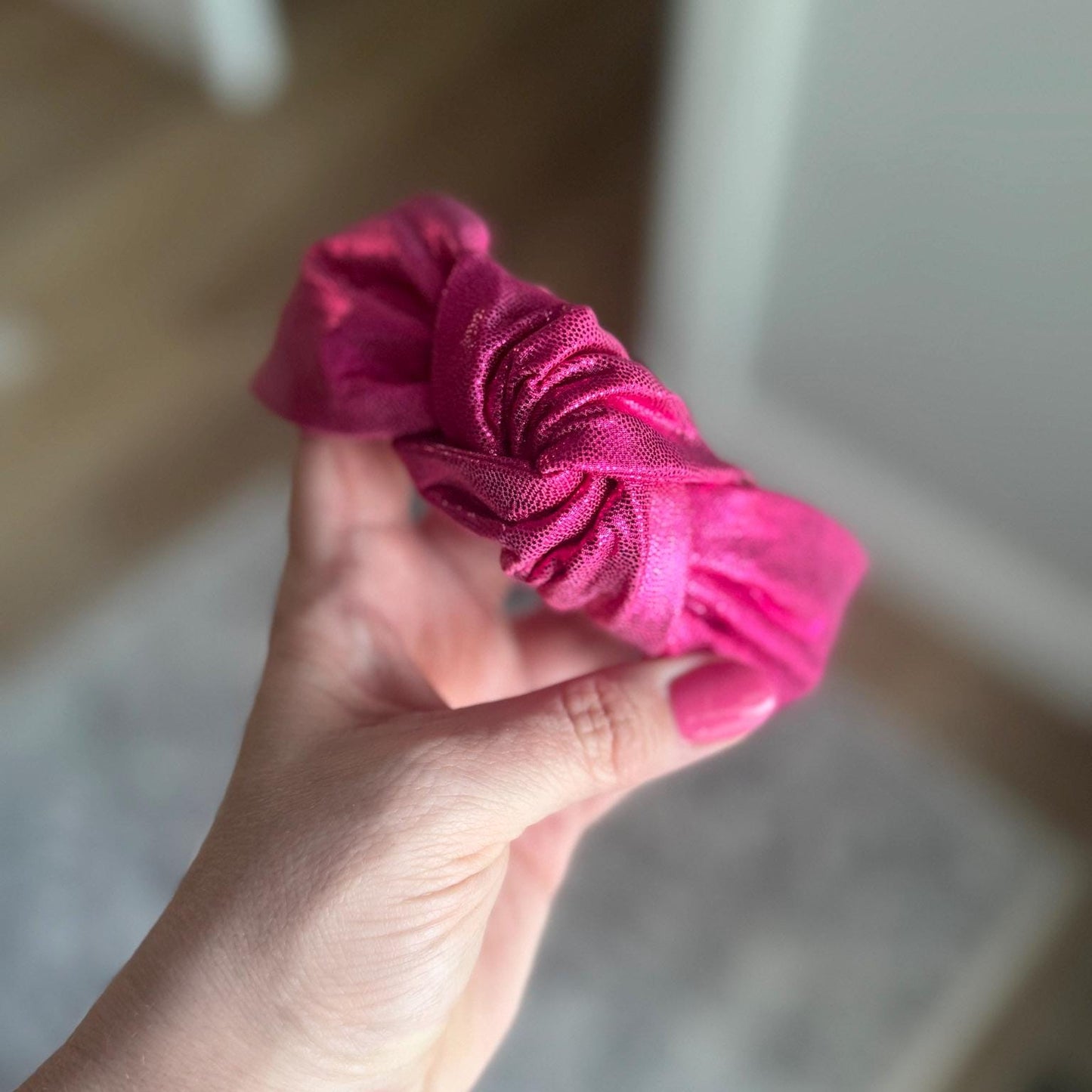 Metallic Hot Pink Headband
