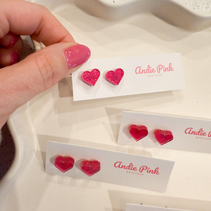 Heart Stud Earrings