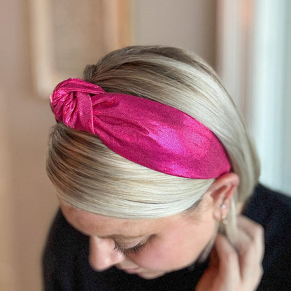 Metallic Hot Pink Headband