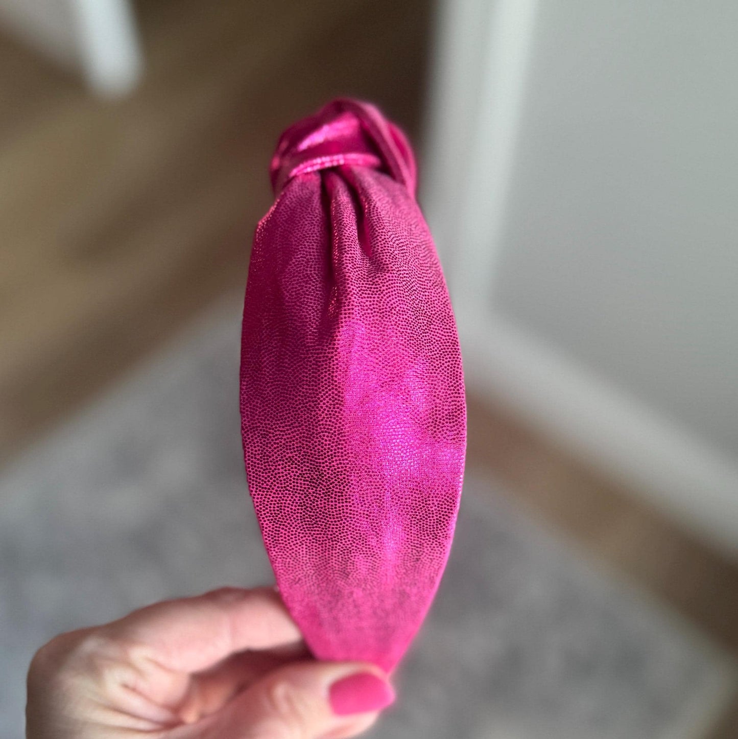 Metallic Hot Pink Headband