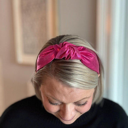 Metallic Hot Pink Headband