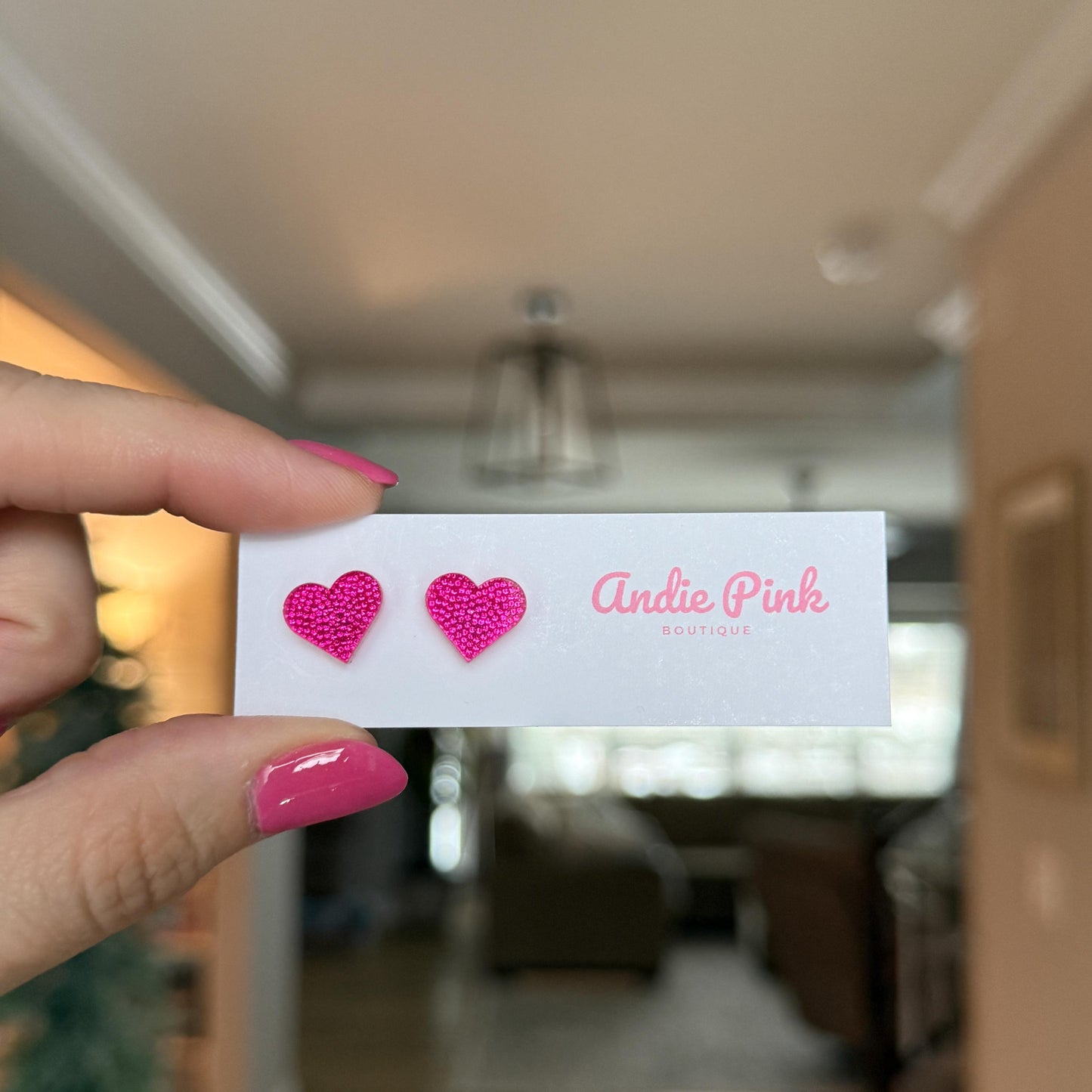 Heart Stud Earrings