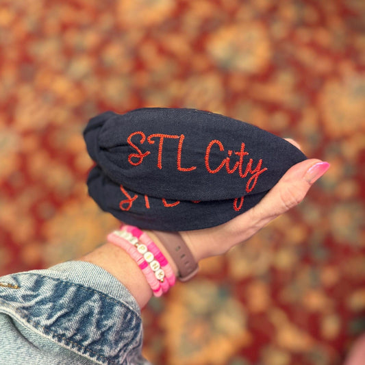 St. Louis City Embroidered Headband