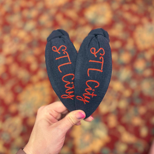 St. Louis City Embroidered Headband