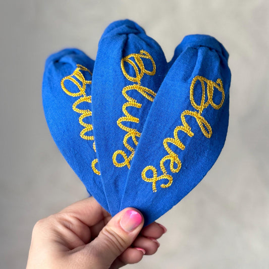 St. Louis Blues Hockey Embroidered Headband