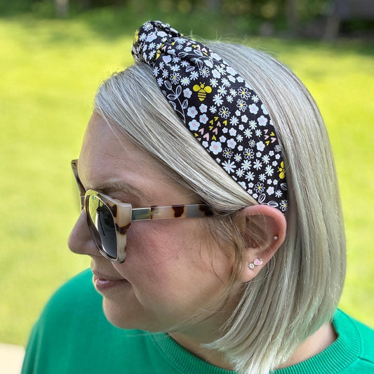 Floral Bee Theme Headband