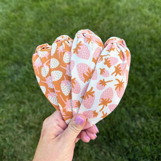 Neutral Strawberry Headbands