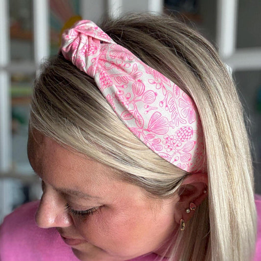 Beige & Hot Pink Floral by Rifle Paper Company Headband