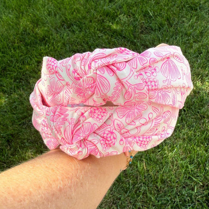 Beige & Hot Pink Floral by Rifle Paper Company Headband