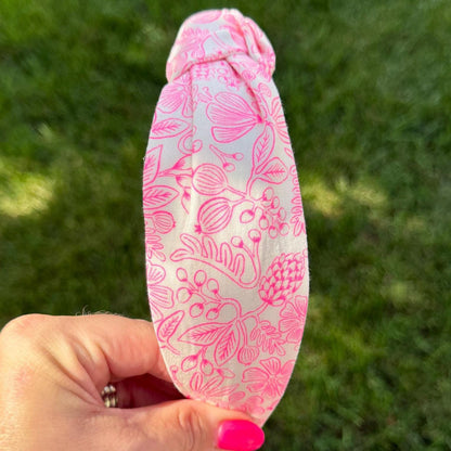 Beige & Hot Pink Floral by Rifle Paper Company Headband