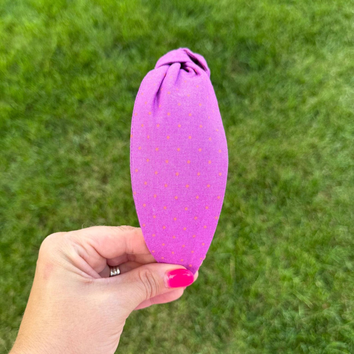 Purple & Pink Micro Dot Headband