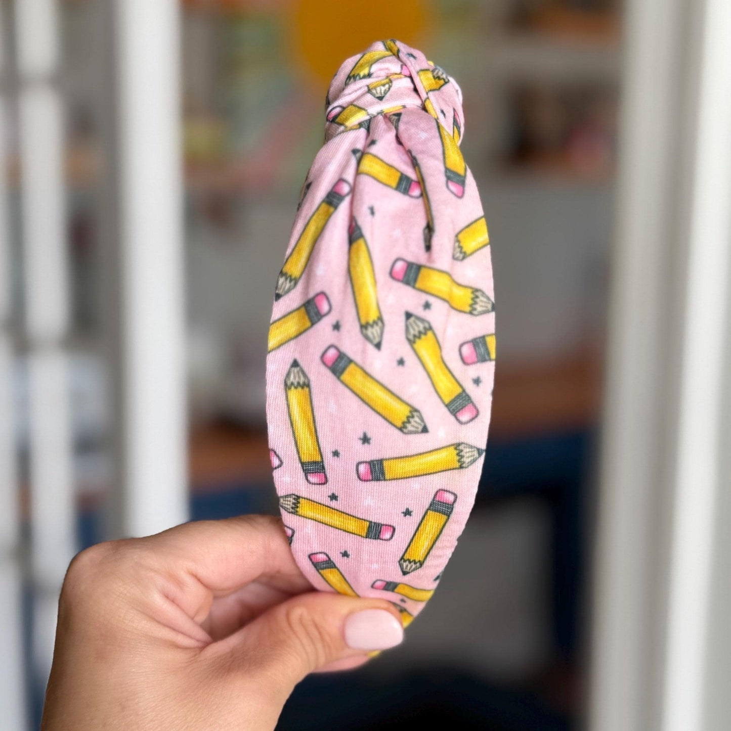 Pink School Theme Headband