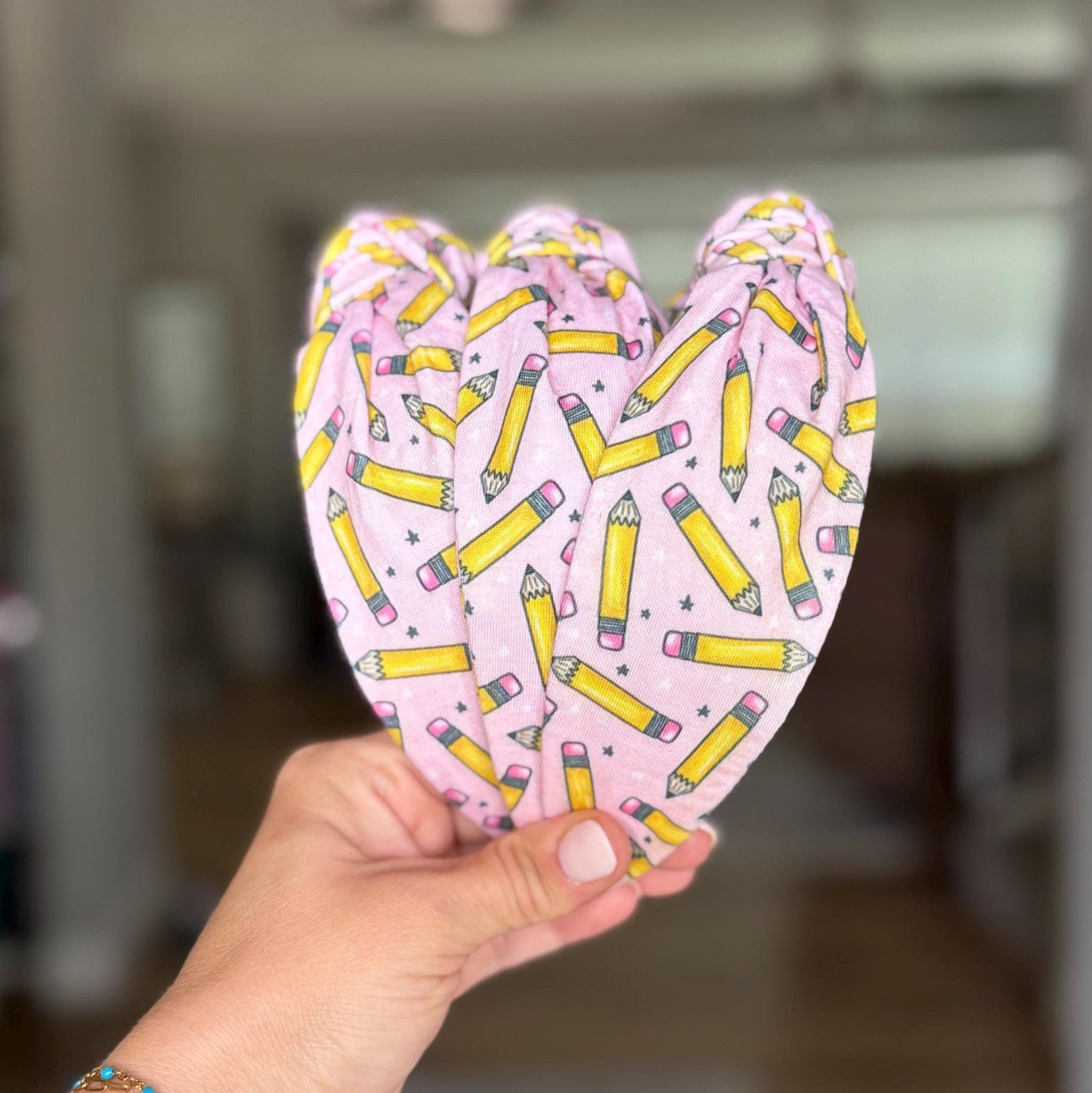 Pink School Theme Headband