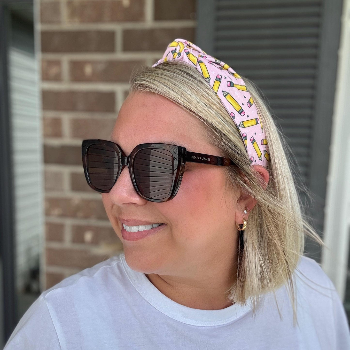 Pink School Theme Headband