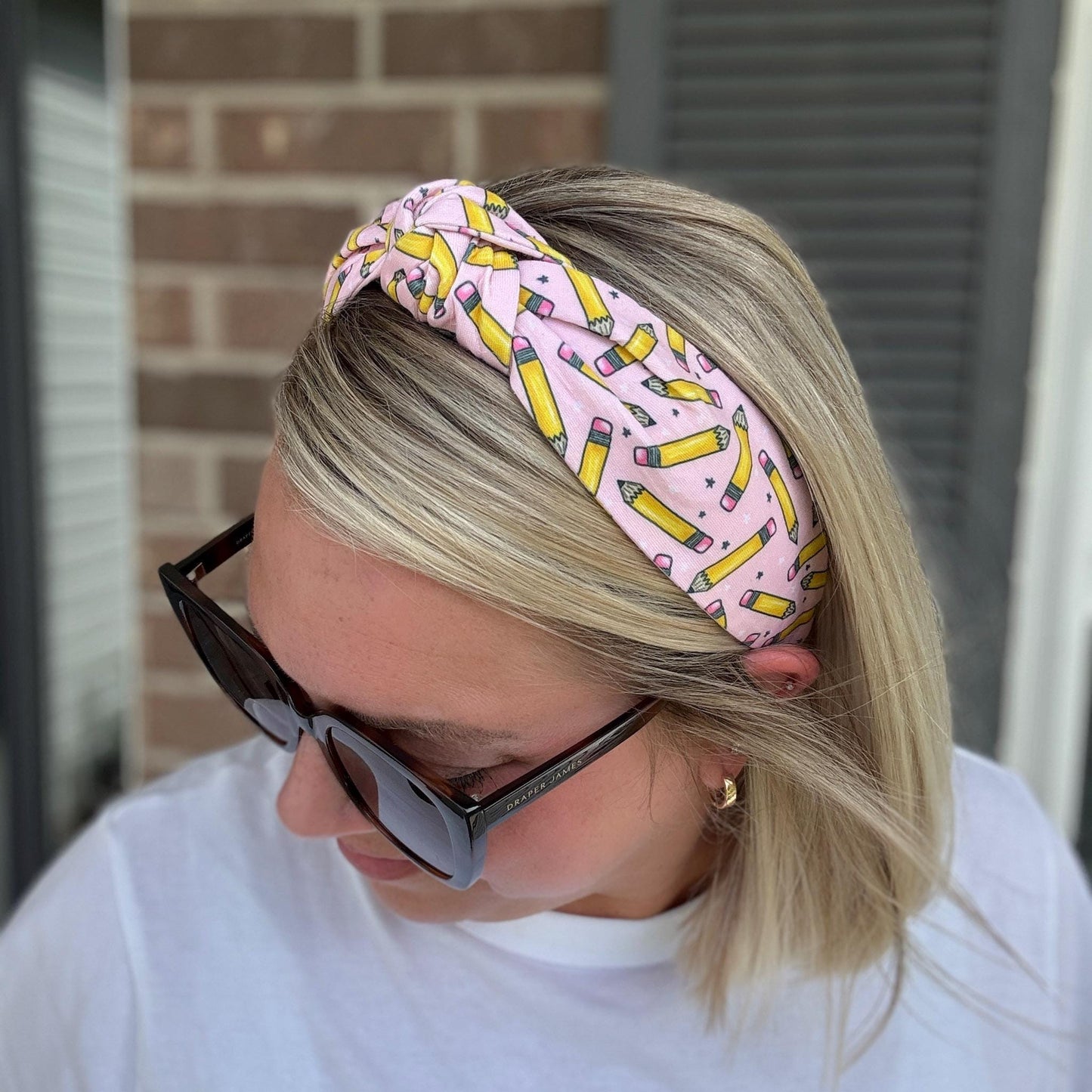 Pink School Theme Headband